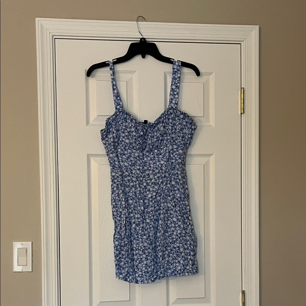 Light Blue Floral Top